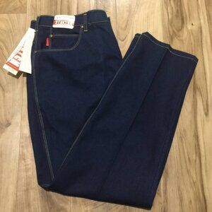 NWT Vintage 80s Braxton Perma Press High Rise Mom Jeans 40x30 Dark Wash Western